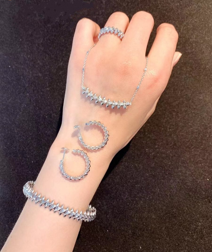[Am jewelry]CLASH SILVER BRACELET