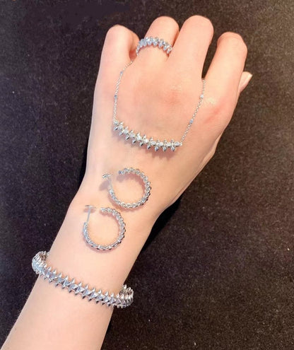 [Am jewelry]CLASH SILVER BRACELET