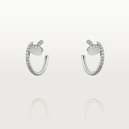 [Am jewelry]JUSTE EARRINGS 12.75MM SILVER DIAMOND