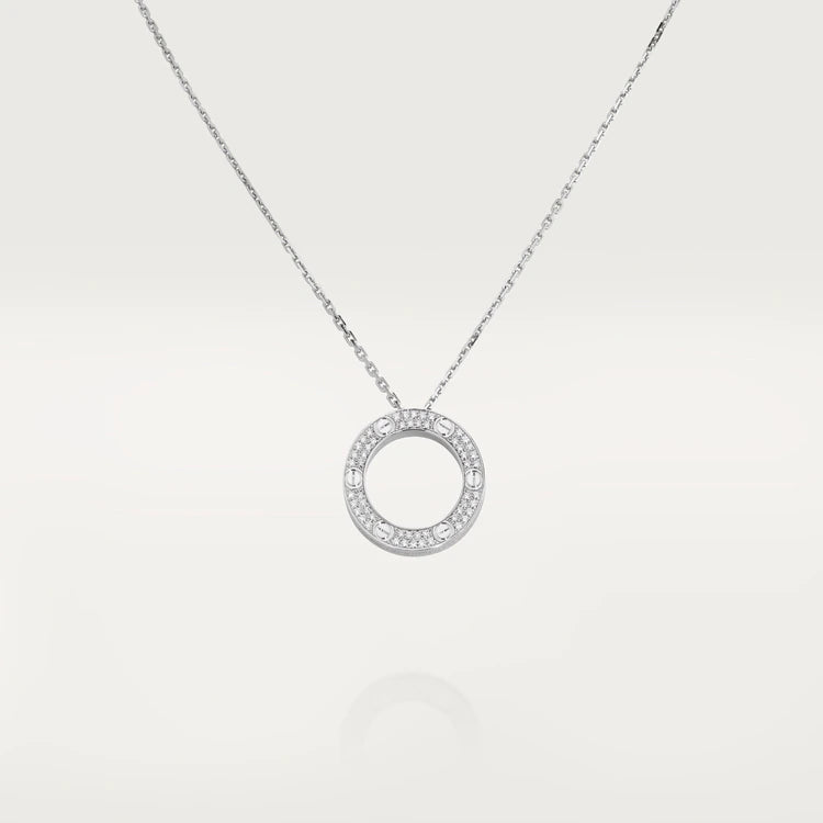 [Am jewelry]LOVE NECKLACE ADJUSTABLE SILVER