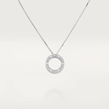 [Am jewelry]LOVE NECKLACE ADJUSTABLE SILVER