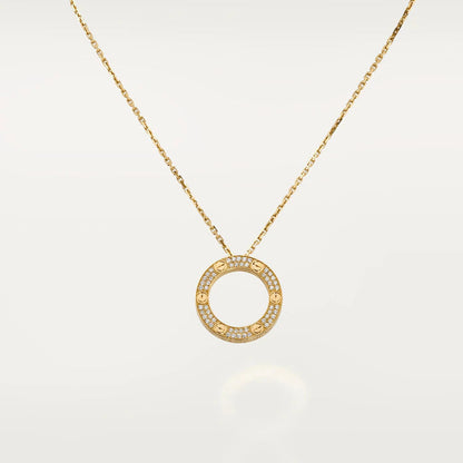 [Am jewelry]LOVE NECKLACE ADJUSTABLE ROSE GOLD