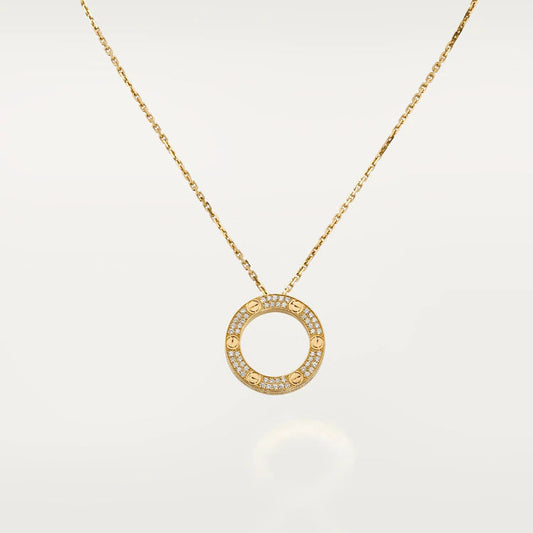 [Am jewelry]LOVE NECKLACE ADJUSTABLE ROSE GOLD