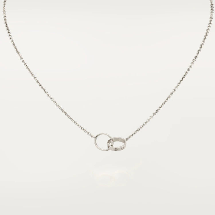 [Am jewelry]LOVE NECKLACE PINK GOLD AND SILVER