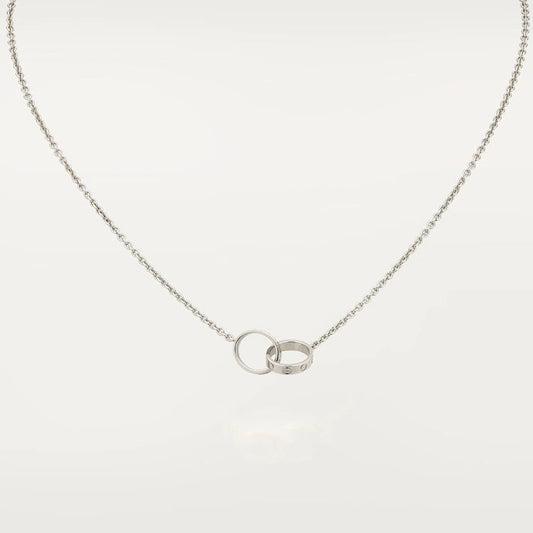 [Am jewelry]LOVE NECKLACE PINK GOLD AND SILVER