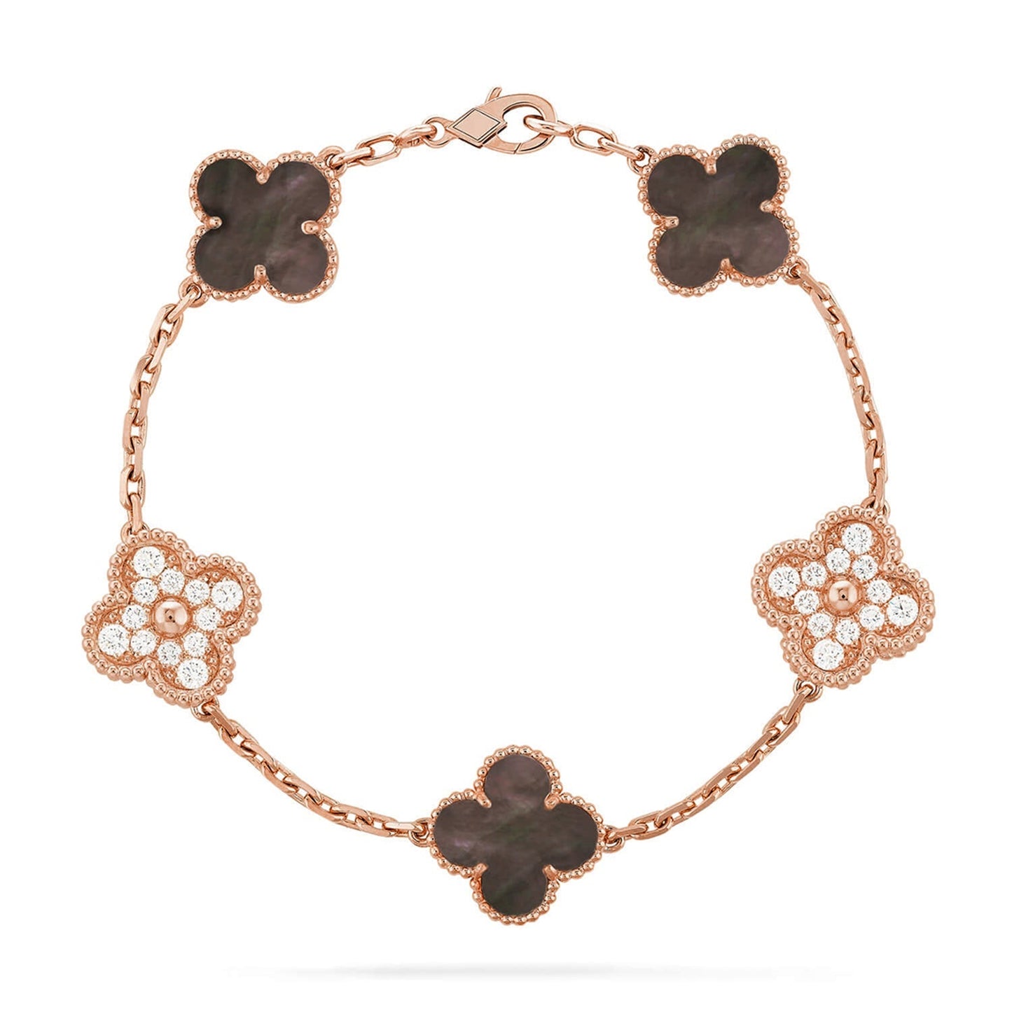 [Am jewelry] CLOVER 5 MOTIF GRAY MOP BRACELET COLLECTION