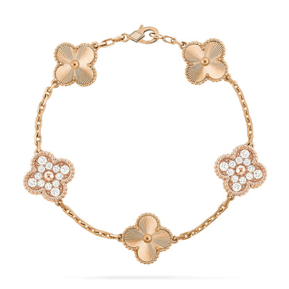 [Am jewelry] CLOVER 5 MOTIF LASER BRACELET COLLECTION