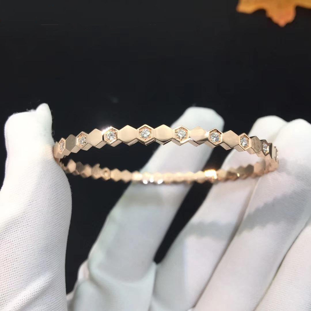 [Am jewelry]BEE LOVE PINK GOLD DIAMOND BRACELET
