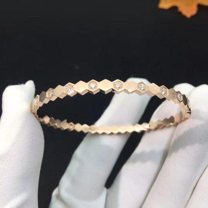 [Am jewelry]BEE LOVE PINK GOLD DIAMOND BRACELET