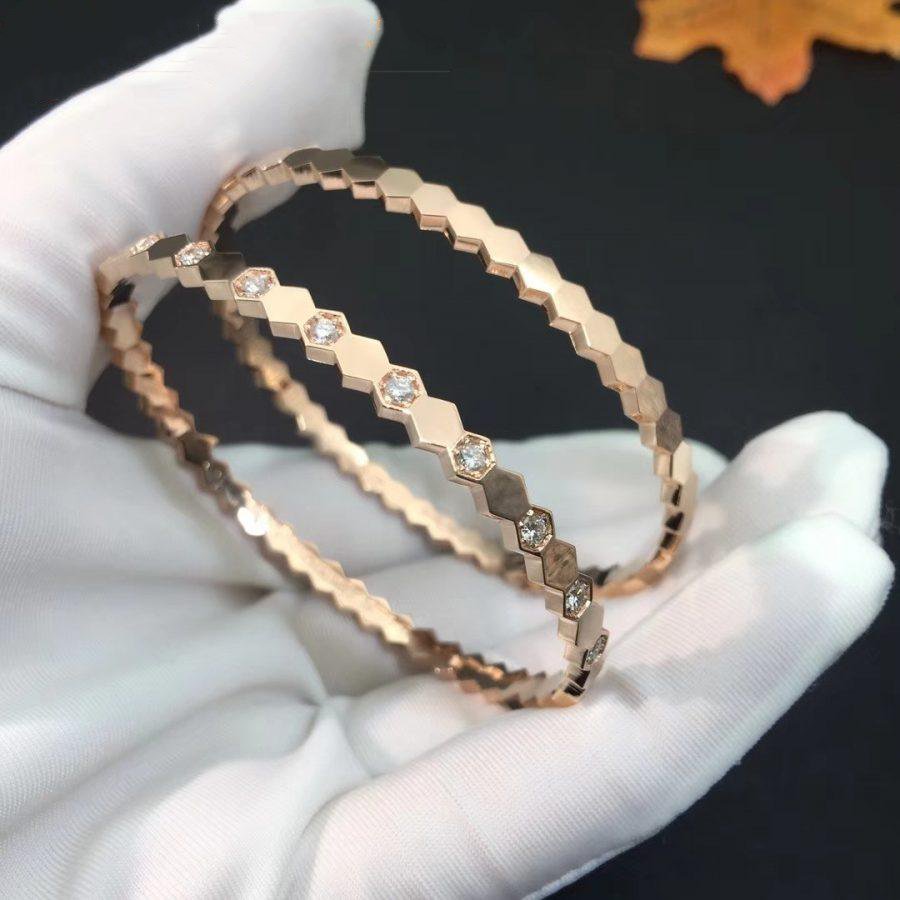 [Am jewelry]BEE LOVE PINK GOLD DIAMOND BRACELET