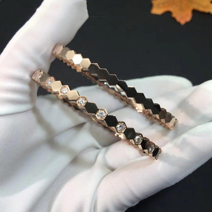 [Am jewelry]BEE LOVE PINK GOLD DIAMOND BRACELET