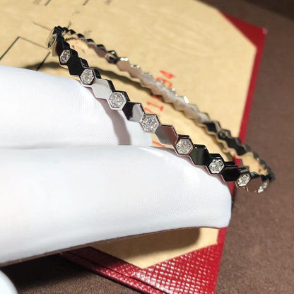 [Am jewelry]BEE LOVE SILVER DIAMOND BRACELET