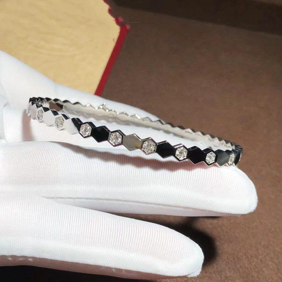 [Am jewelry]BEE LOVE SILVER DIAMOND BRACELET
