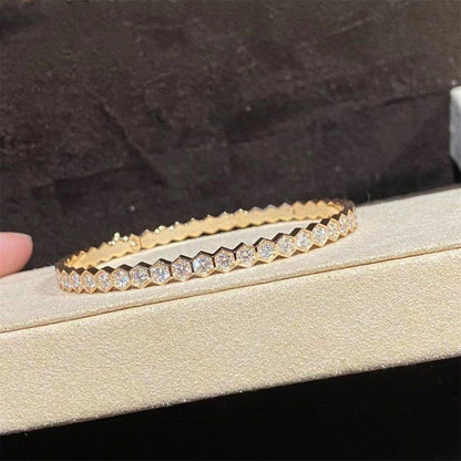 [Am jewelry]BEE LOVE GOLD BRACELET FULL DIAMOND