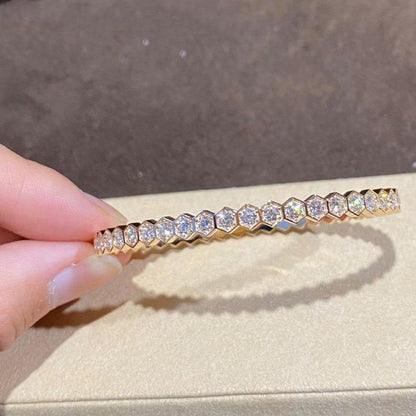[Am jewelry]BEE LOVE GOLD BRACELET FULL DIAMOND