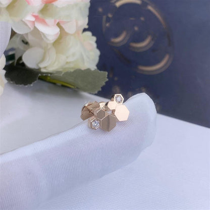 [Am jewelry]BEE LOVE PINK GOLD DIAMOND EARRINGS
