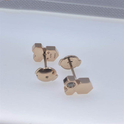 [Am jewelry]BEE LOVE PINK GOLD DIAMOND EARRINGS