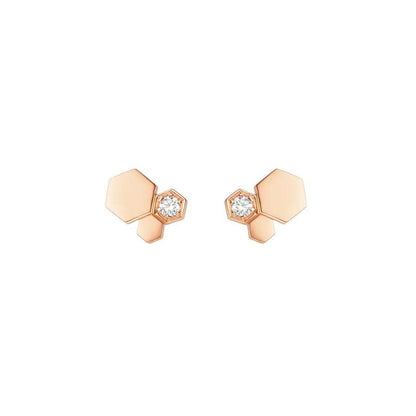 [Am jewelry]BEE LOVE PINK GOLD DIAMOND EARRINGS