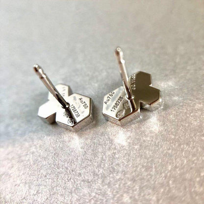 [Am jewelry]BEE LOVE SILVER DIAMOND EARRINGS