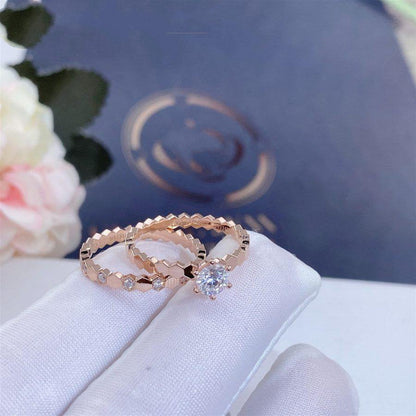 [Am jewelry]BEE LOVE RING PINK GOLD 1 DIAMOND