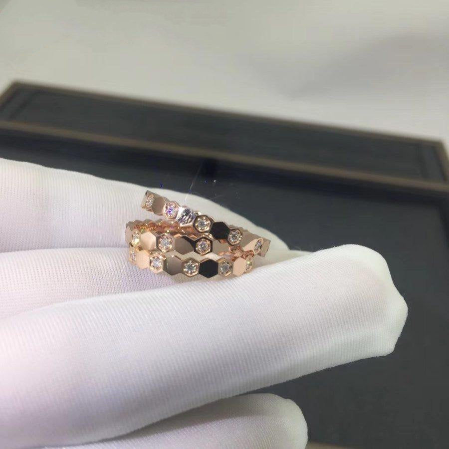 [Am jewelry]BEE LOVE RING PINK GOLD DIAMOND