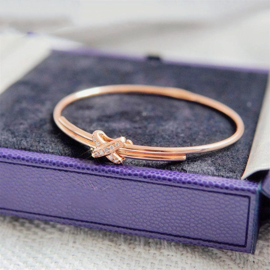 [Am jewelry]JEUX DE BRACELET PINK GOLD DIAMONDS