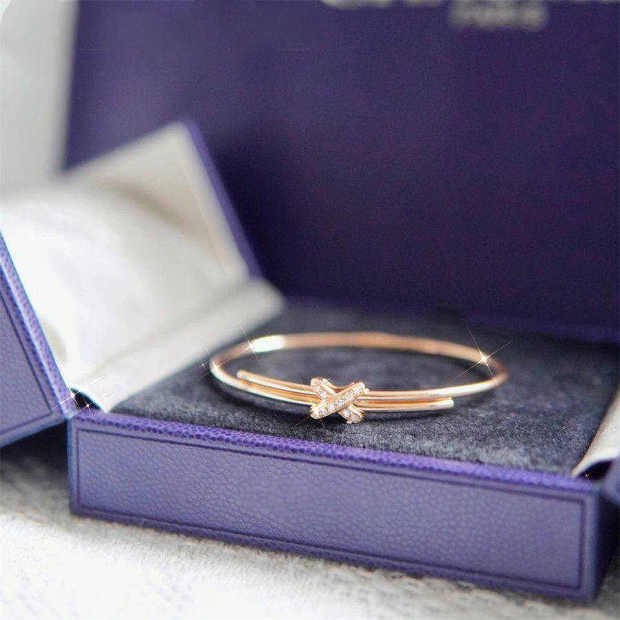 [Am jewelry]JEUX DE BRACELET PINK GOLD DIAMONDS