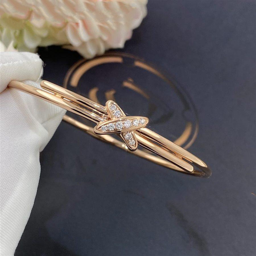 [Am jewelry]JEUX DE BRACELET PINK GOLD DIAMONDS