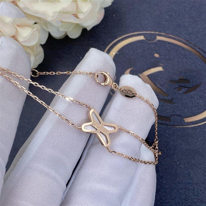 [Am jewelry]JEUX BRACELET WHITE MOP PINK GOLD 1 DIAMOND