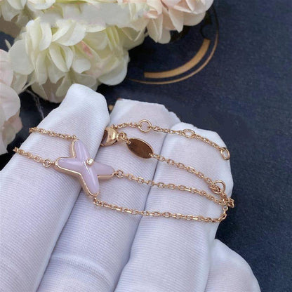 [Am jewelry]JEUX BRACELET PINK MOP PINK GOLD 1 DIAMOND