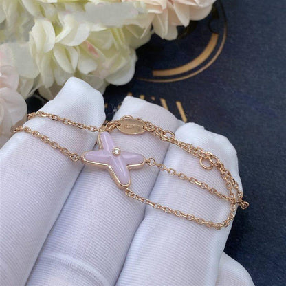 [Am jewelry]JEUX BRACELET PINK MOP PINK GOLD 1 DIAMOND