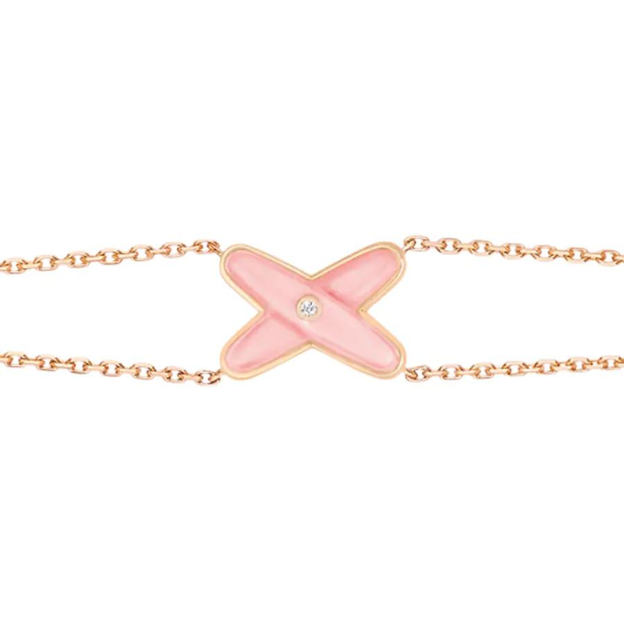 [Am jewelry]JEUX BRACELET PINK MOP PINK GOLD 1 DIAMOND