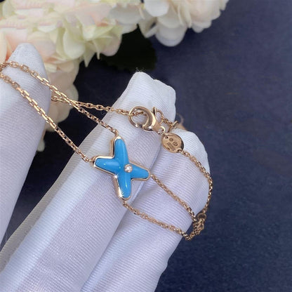 [Am jewelry]JEUX BRACELET TURQUOISE PINK GOLD 1 DIAMOND