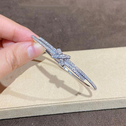 [Am jewelry]JEUX DE BRACELET DIAMONDS SILVER