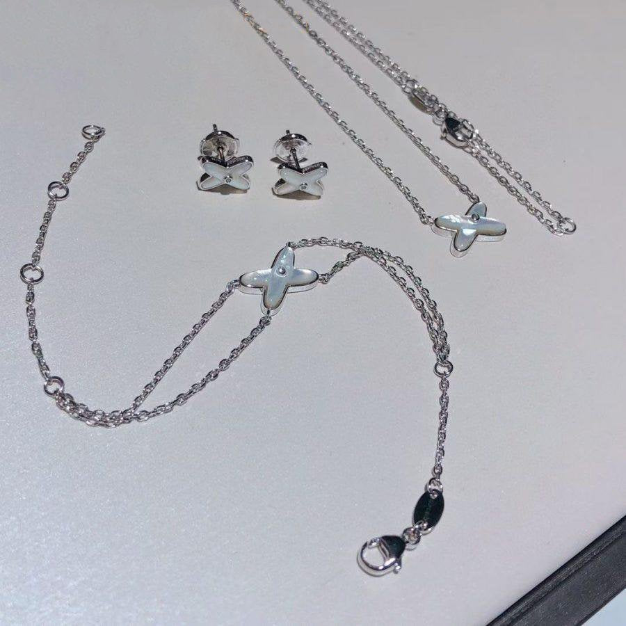[Am jewelry]JEUX BRACELET WHITE MOP SILVER 1 DIAMOND