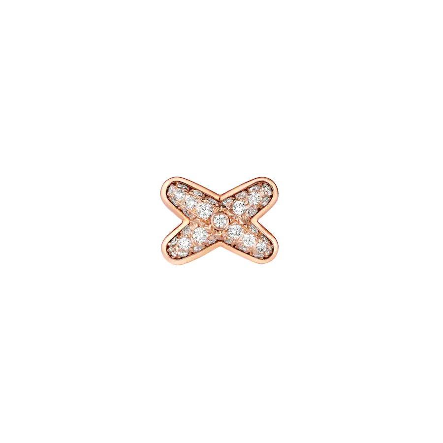[Am jewelry]JEUX DE PINK GOLD DIAMOND EARRINGS