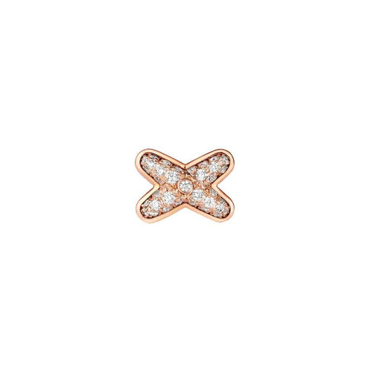 [Am jewelry]JEUX DE PINK GOLD DIAMOND EARRINGS