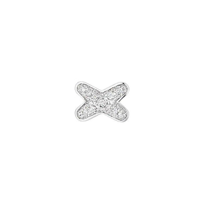 [Am jewelry]JEUX DE SILVER DIAMOND EARRINGS