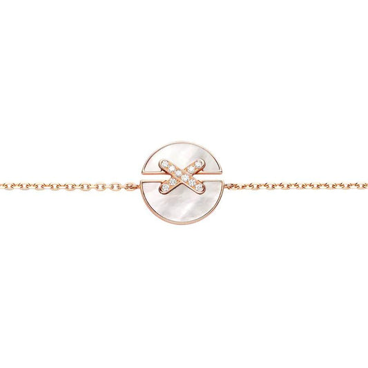 [Am jewelry]JEUX DE BRACELET MOP PINK GOLD DIAMONDS