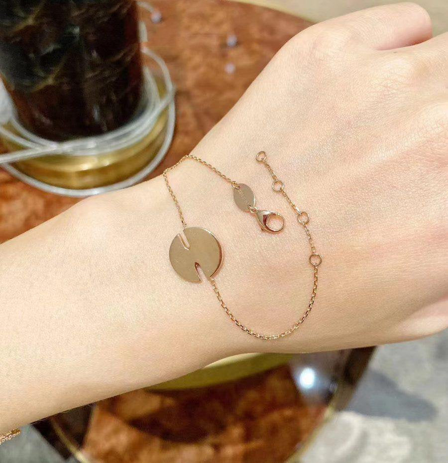 [Am jewelry]JEUX DE BRACELET MOP PINK GOLD DIAMONDS