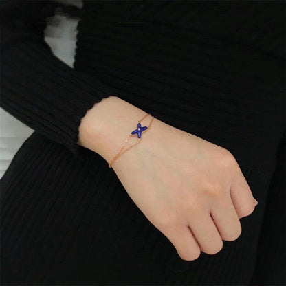 [Am jewelry]Hollow Design Four-Leaf Clover Flower Shape Ring