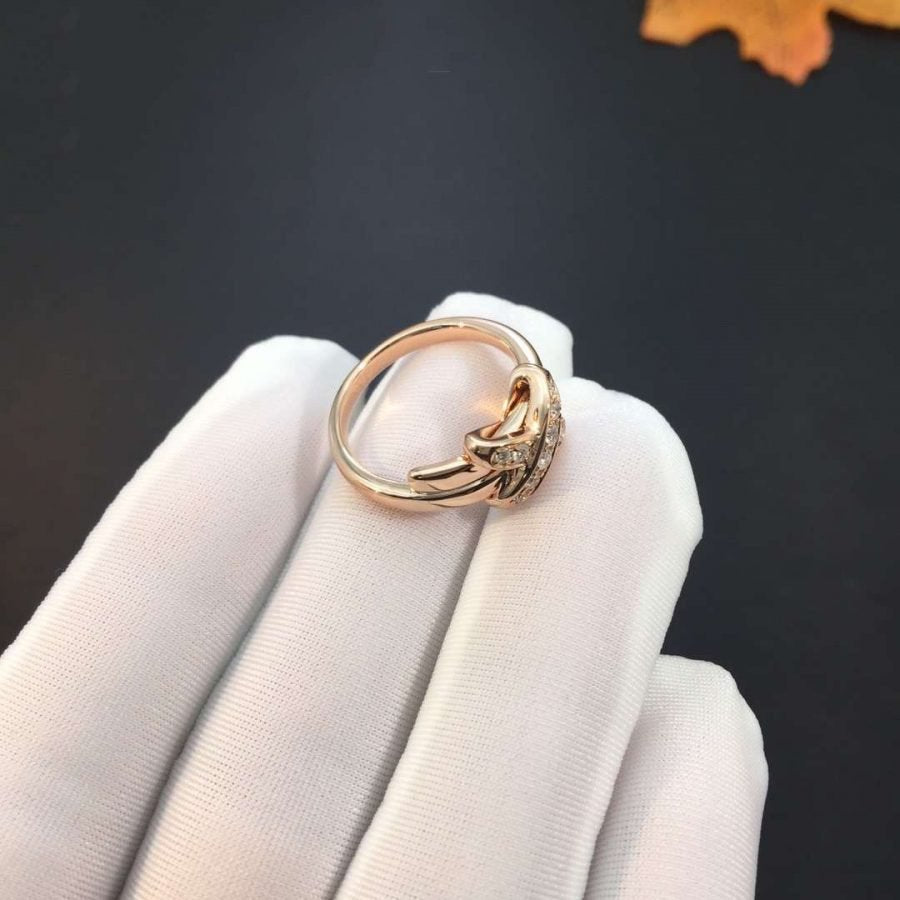 [Am jewelry]JEUX DE PINK GOLD DIAMOND RING