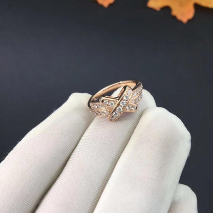 [Am jewelry]JEUX DE RING PINK GOLD DIAMOND
