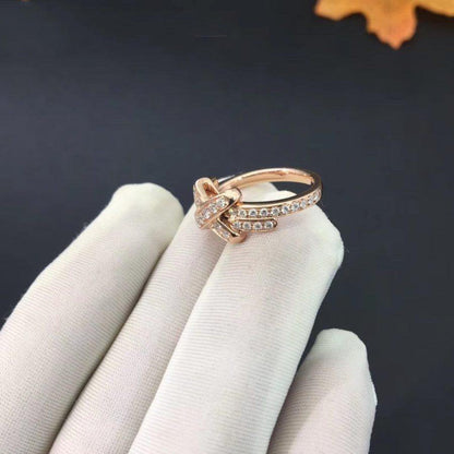 [Am jewelry]JEUX DE RING PINK GOLD DIAMOND
