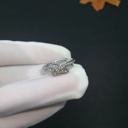 [Am jewelry]JEUX DE SILVER DIAMOND RING