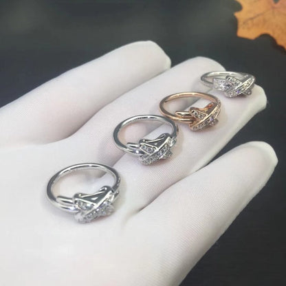 [Am jewelry]JEUX DE SILVER DIAMOND RING