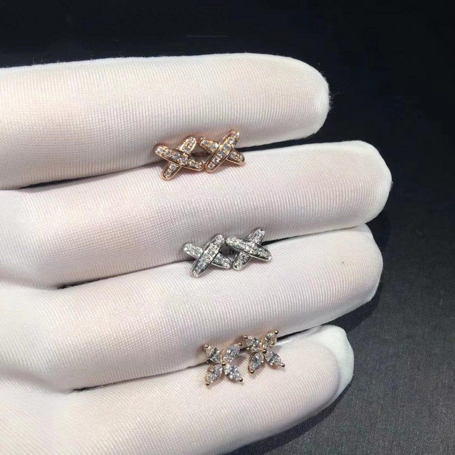 [Am jewelry]JEUX DE DIAMOND EARRINGS