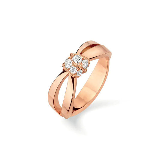 [Am jewelry]LIENS RING PINK GOLD DIAMOND