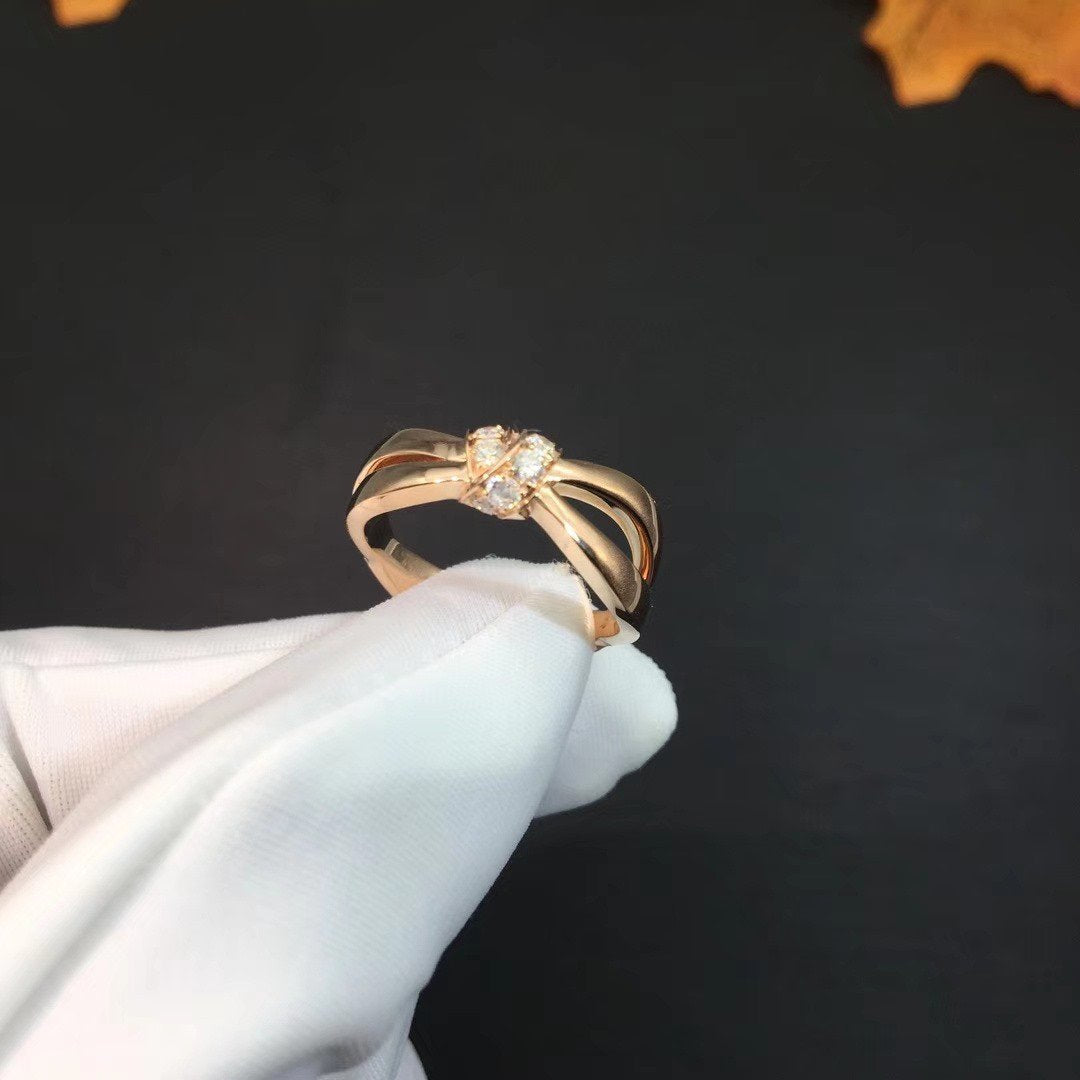 [Am jewelry]LIENS RING PINK GOLD DIAMOND