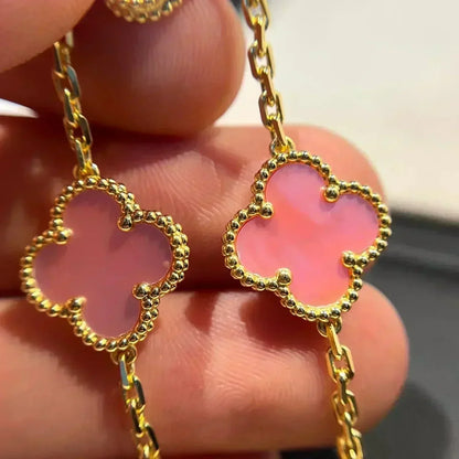 [Am jewelry] CLOVER 5 MOTIFS  PINK MOP BRACELET COLLECTION